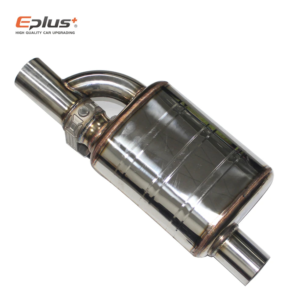 EPLUS Adjustable Electric Valve Control Exhaust System Kit - Universal Stainless Steel Silencer for 51/63/70/76mm Pipes