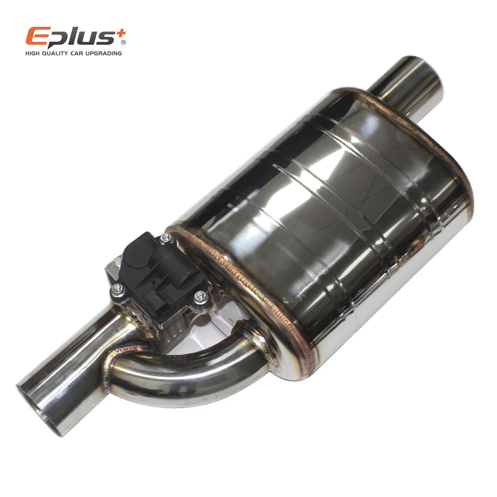 EPLUS Adjustable Electric Valve Control Exhaust System Kit - Universal Stainless Steel Silencer for 51/63/70/76mm Pipes