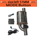 EPLUS Adjustable Electric Valve Control Exhaust System Kit - Universal Stainless Steel Silencer for 51/63/70/76mm Pipes